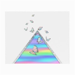 Minimal Holographic Butterflies Small Glasses Cloth (2 Sides)