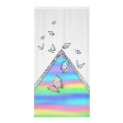 Minimal Holographic Butterflies Shower Curtain 36  x 72  (Stall) 