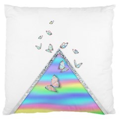 Minimal Holographic Butterflies Standard Flano Cushion Case (One Side)