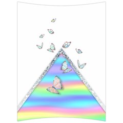 Minimal Holographic Butterflies Back Support Cushion