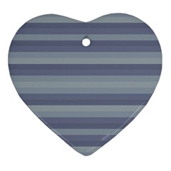 Linear Cold Print Design Heart Ornament (two Sides)