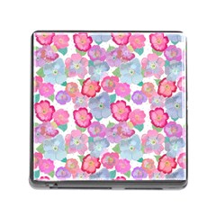 Bright, Joyful Flowers Memory Card Reader (square 5 Slot) by SychEva