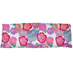 Bright, Joyful Flowers Body Pillow Case (dakimakura) by SychEva