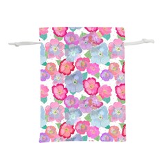 Bright, Joyful Flowers Lightweight Drawstring Pouch (l) by SychEva