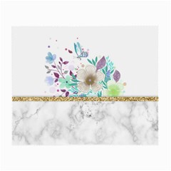 Minimal Gold Floral Marble Small Glasses Cloth by gloriasanchez