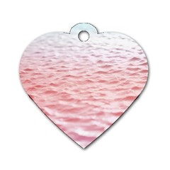 Tropical Ocean Dog Tag Heart (two Sides) by gloriasanchez