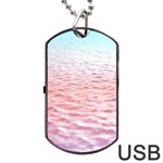 Tropical Ocean Dog Tag USB Flash (Two Sides) Front