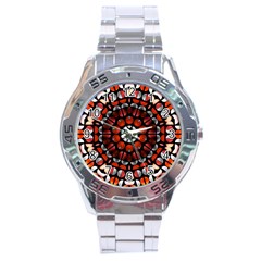 Kaleid Geometric Metal Color Stainless Steel Analogue Watch by byali