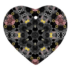 Abstract Geometric Kaleidoscope Ornament (Heart)