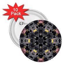 Abstract Geometric Kaleidoscope 2.25  Buttons (10 pack) 