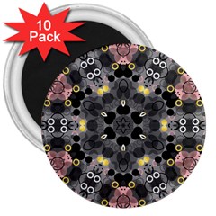 Abstract Geometric Kaleidoscope 3  Magnets (10 pack) 