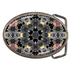 Abstract Geometric Kaleidoscope Belt Buckles