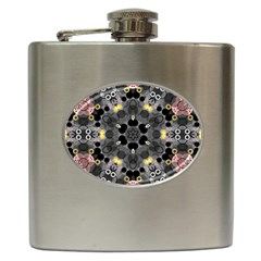 Abstract Geometric Kaleidoscope Hip Flask (6 oz)