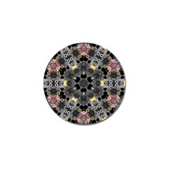 Abstract Geometric Kaleidoscope Golf Ball Marker