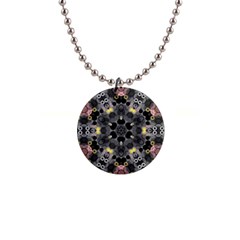 Abstract Geometric Kaleidoscope 1  Button Necklace