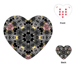 Abstract Geometric Kaleidoscope Playing Cards Single Design (Heart)