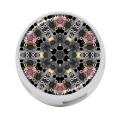 Abstract Geometric Kaleidoscope 4-Port USB Hub (Two Sides)