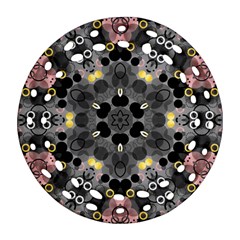 Abstract Geometric Kaleidoscope Ornament (Round Filigree)