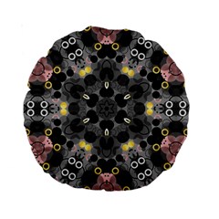 Abstract Geometric Kaleidoscope Standard 15  Premium Round Cushions