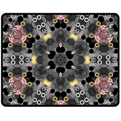 Abstract Geometric Kaleidoscope Double Sided Fleece Blanket (Medium) 