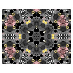 Abstract Geometric Kaleidoscope Double Sided Flano Blanket (Medium) 