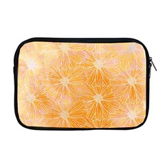Flowers Pattern Orange Yellow Apple Macbook Pro 17  Zipper Case by alllovelyideas