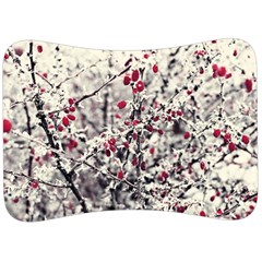 Berries In Winter, Fruits In Vintage Style Photography Velour Seat Head Rest Cushion by Casemiro
