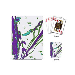 Multicolored Abstract Print Playing Cards Single Design (mini) by dflcprintsclothing