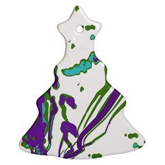 Multicolored Abstract Print Ornament (christmas Tree)  by dflcprintsclothing