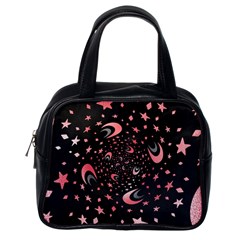 Pattern Lune Étoile Profondeur Classic Handbag (one Side) by alllovelyideas