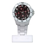 Pattern Lune étoile Profondeur Plastic Nurses Watch Front