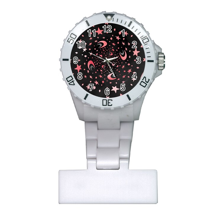 Pattern Lune étoile Profondeur Plastic Nurses Watch