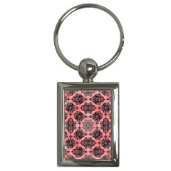 Pattern Rouge Noir Key Chain (rectangle) by alllovelyideas