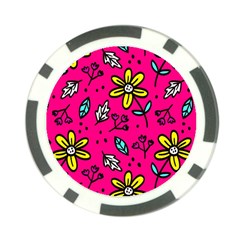 Flowers-flashy Poker Chip Card Guard (10 Pack) by alllovelyideas