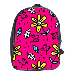 Flowers-flashy School Bag (xl) by alllovelyideas