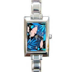 Pattern Nature  Rectangle Italian Charm Watch by alllovelyideas