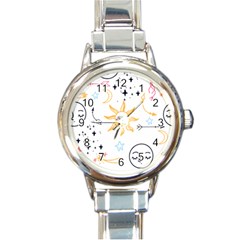 Pattern Mystic Round Italian Charm Watch