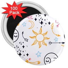 Pattern Mystic 3  Magnets (100 Pack)