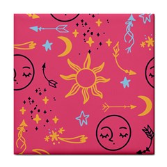 Pattern Mystic Color Tile Coaster