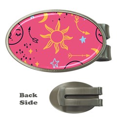 Pattern Mystic Color Money Clips (Oval) 