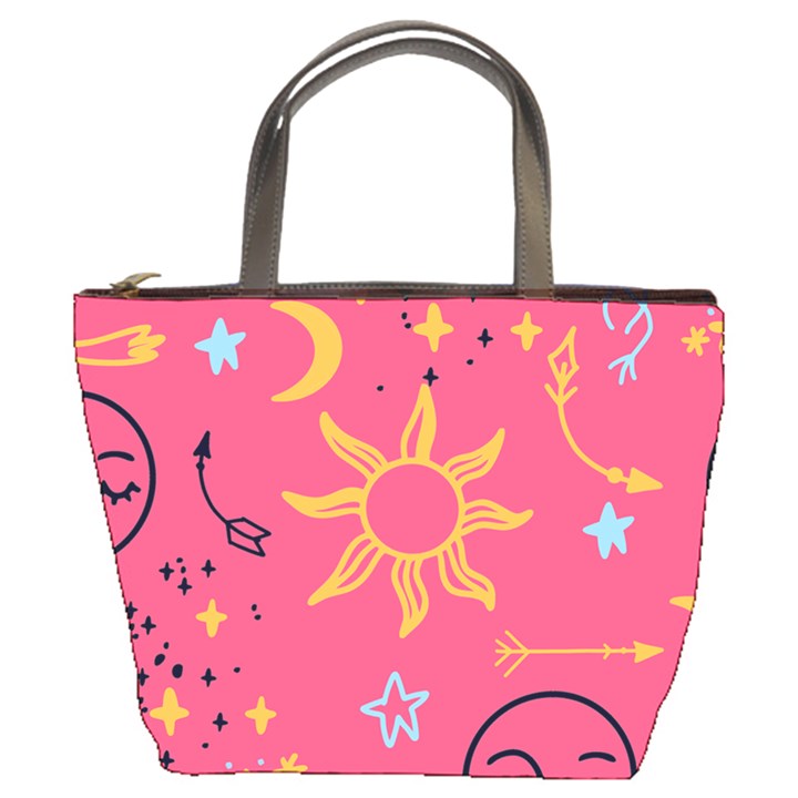 Pattern Mystic Color Bucket Bag