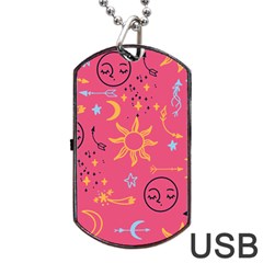 Pattern Mystic Color Dog Tag USB Flash (One Side)