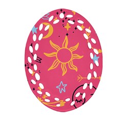 Pattern Mystic Color Ornament (Oval Filigree)