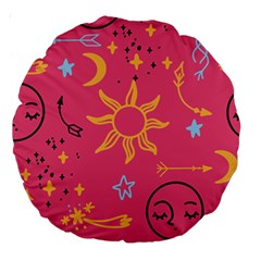 Pattern Mystic Color Large 18  Premium Round Cushions