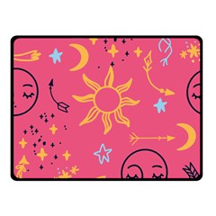 Pattern Mystic Color Double Sided Fleece Blanket (Small) 