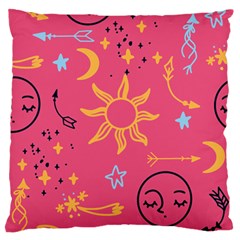 Pattern Mystic Color Large Flano Cushion Case (Two Sides)