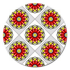 Mandala Modern Forme Geometrique Magnet 5  (round) by byali
