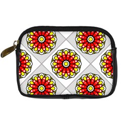 Mandala Modern Forme Geometrique Digital Camera Leather Case