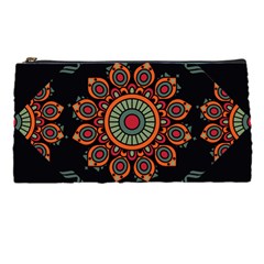 Colored Mandala Dark 2 Pencil Case