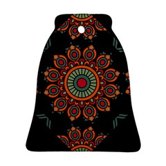 Colored Mandala Dark 2 Ornament (Bell)